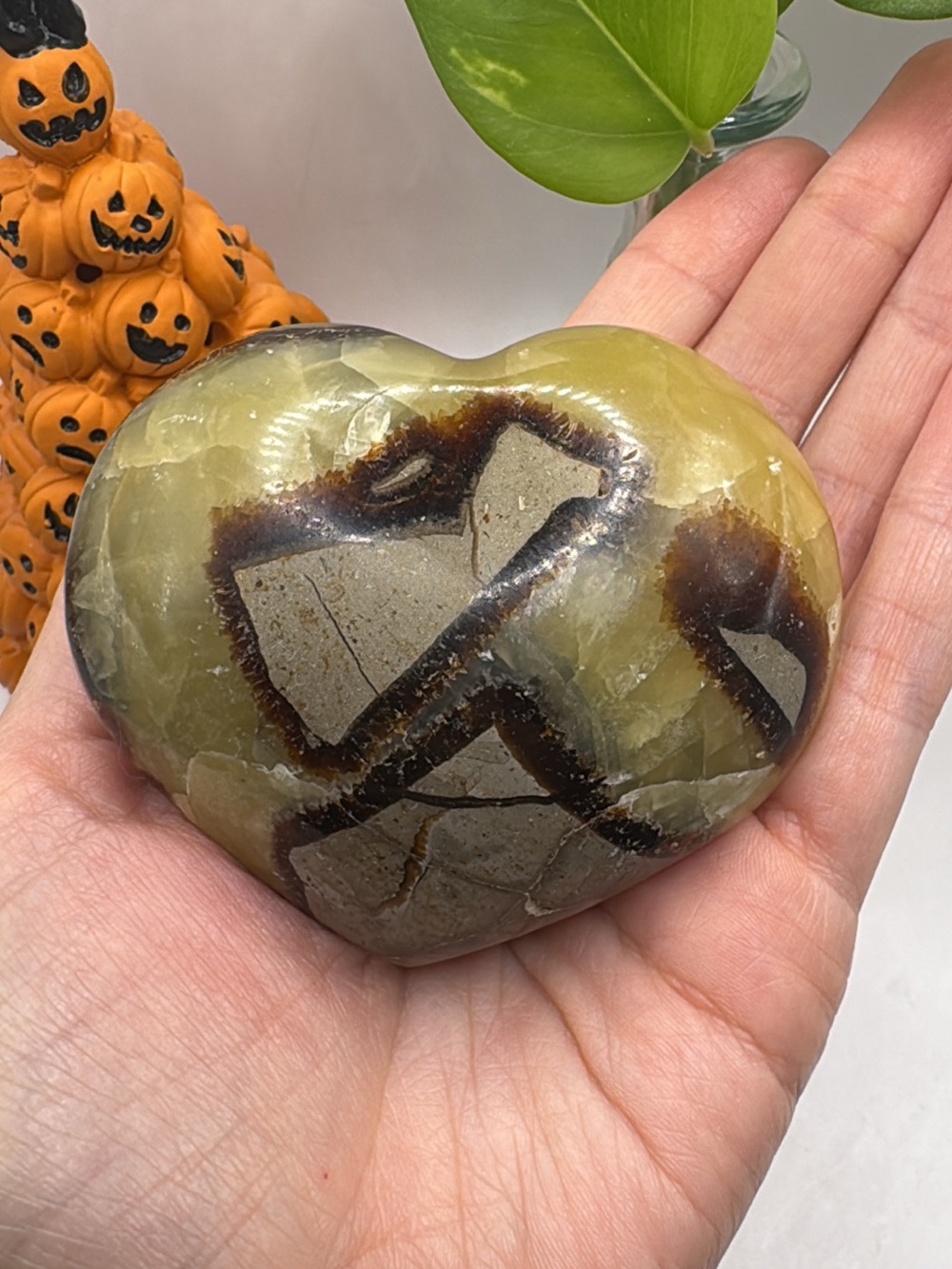 Septarian heart